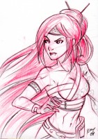 PSC (Personal Sketch Card) by Kat Laurange