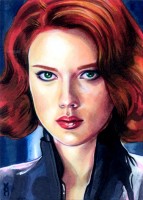 PSC (Personal Sketch Card) by Veronica O'Connell